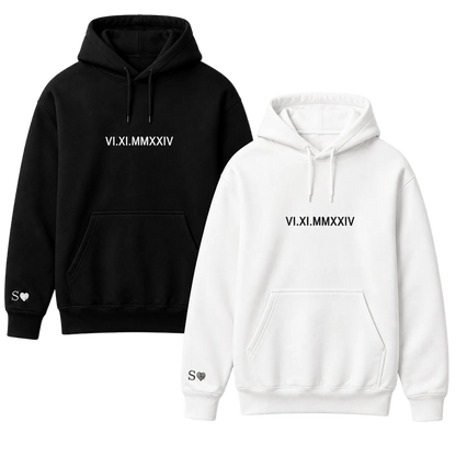 Custom Roman Numeral Anniversary Hoodie