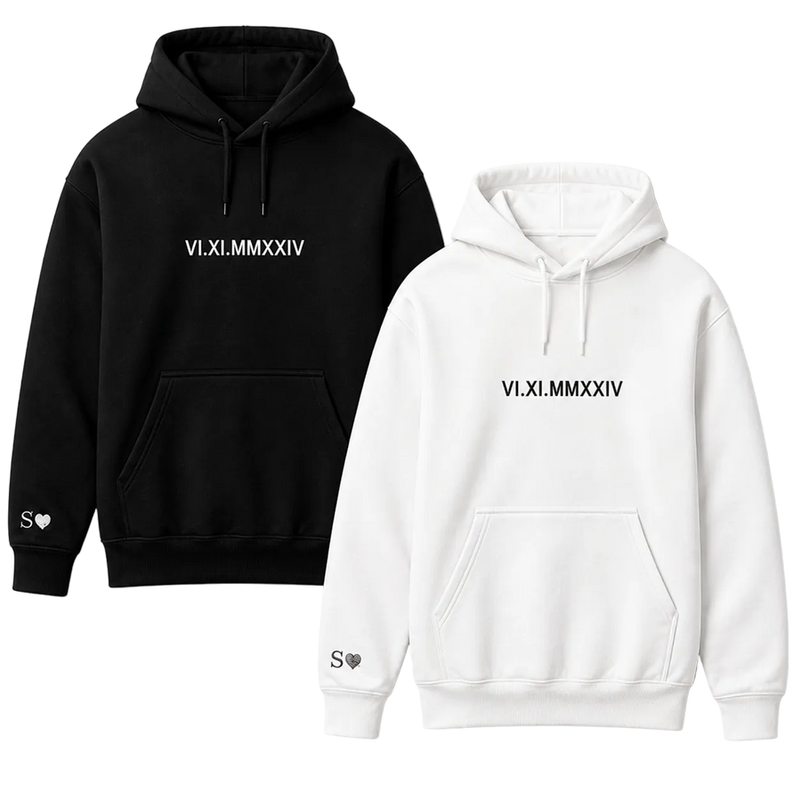 Custom Roman Numeral Anniversary Hoodie
