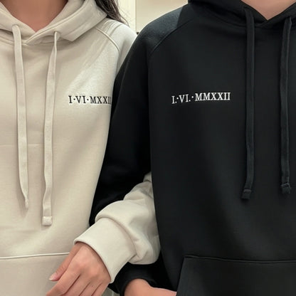 Custom Roman Numeral Anniversary Hoodie