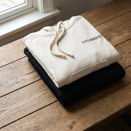 Custom Roman Numeral Anniversary Hoodie